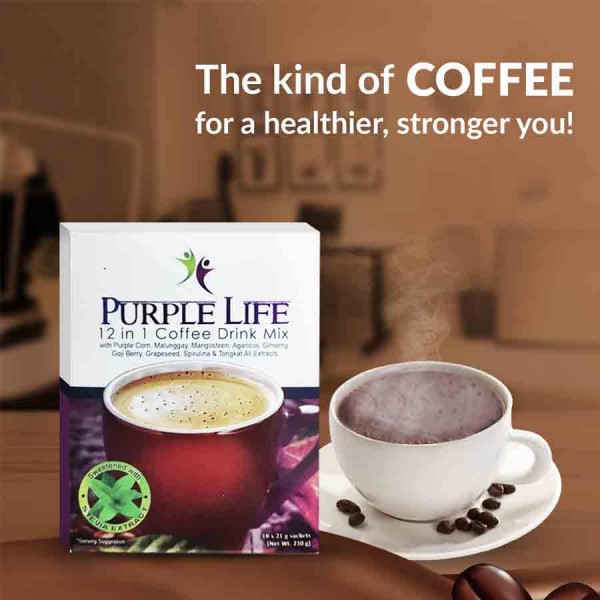 Purple Life 12 in 1 Organic Herbal Coffee